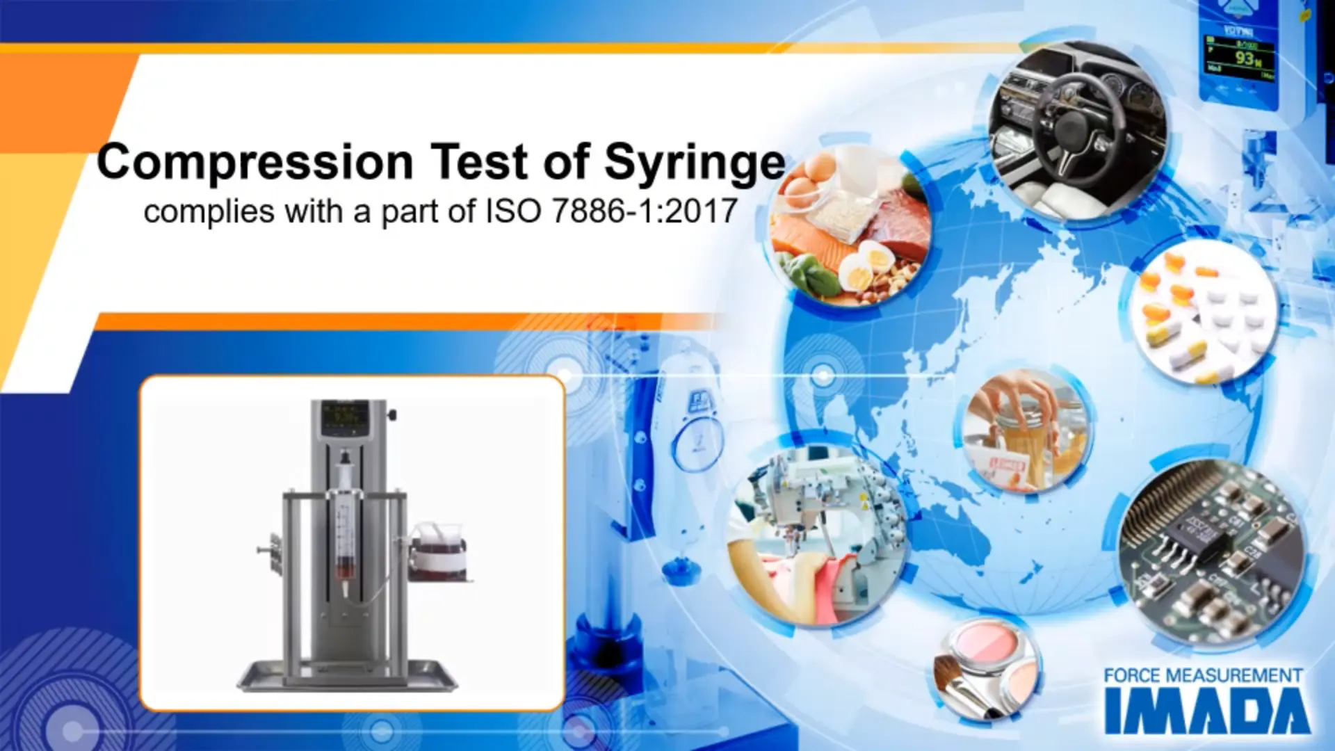 Compression test of syringe (Complies with the corresponding part of ISO 7886-1:2017)